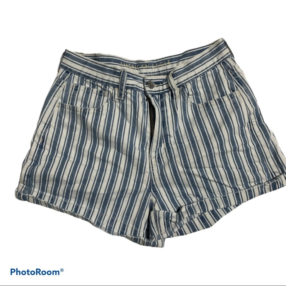 America Eagle short white/ blue stripe